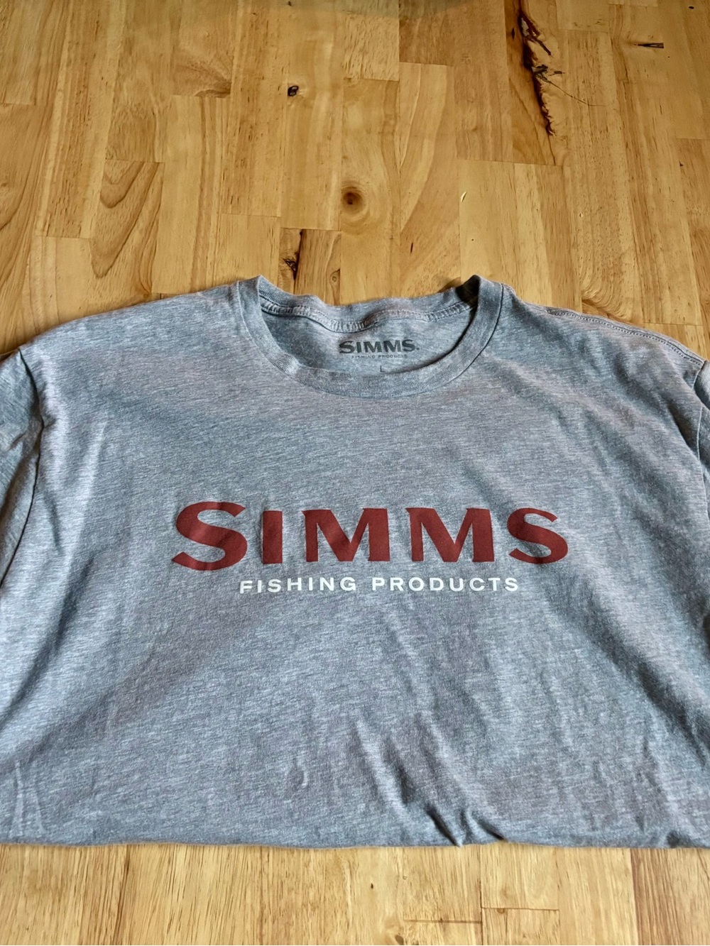 Simms Men's Gray T Shirt